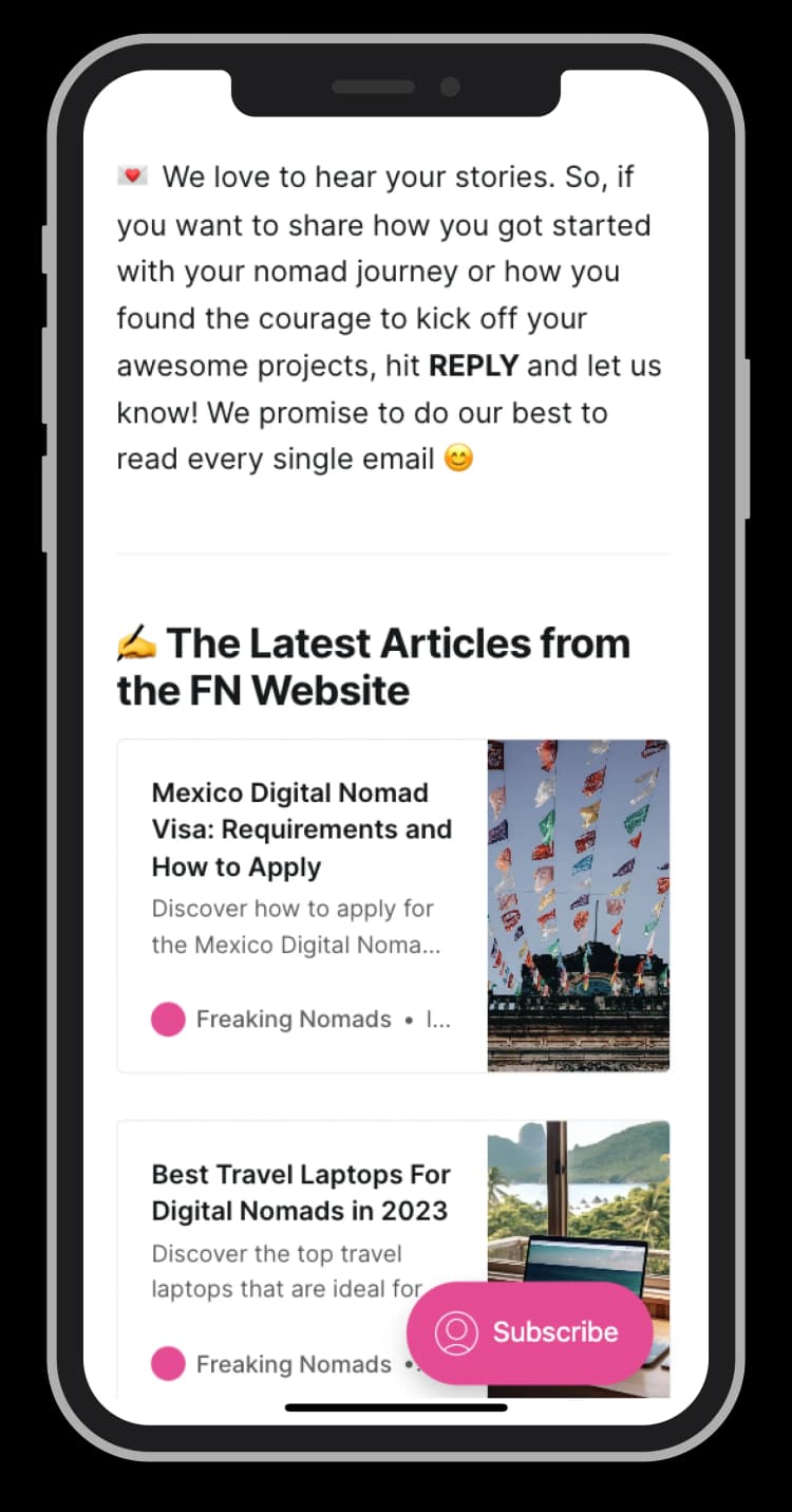 Digital Nomad Newsletter