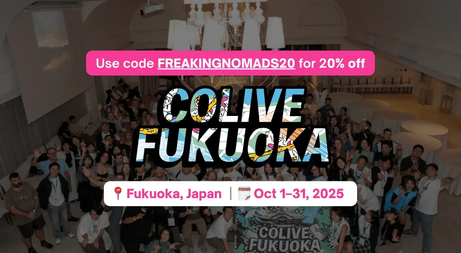 Colive Fukuoka 2025 teams up with 30+ nomad communities around the world